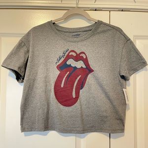 Rolling Stones cropped tee